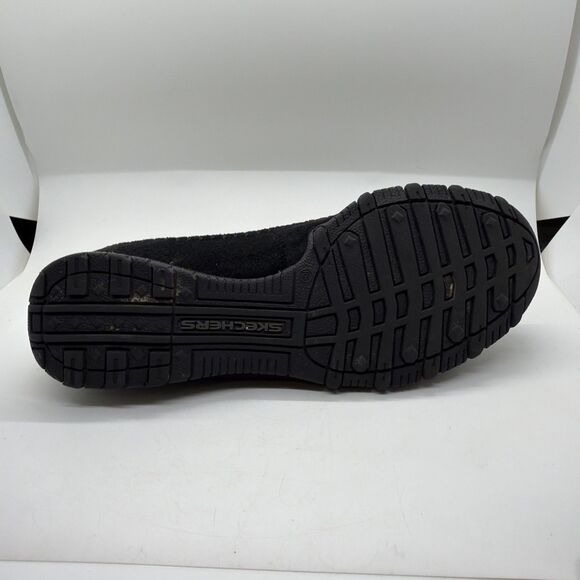 Womens Size 9 Skechers Relaxed Fit Memory Foam Black Suede Loafers Shoes 48930 - Picture 12 of 13